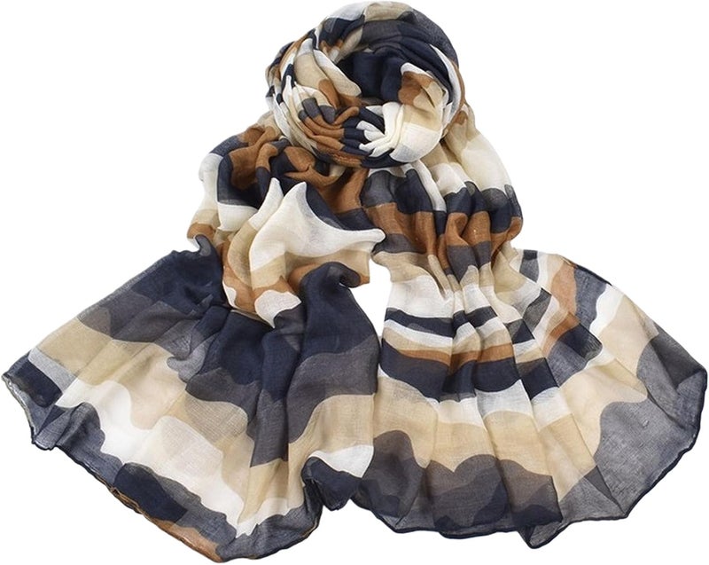 VJHX Leopard Print Shawls and Wraps for Womens Cheetah Hijab Scarf Voile Sheer Beach Scarves Sunscreen Head Shawl - Image 1